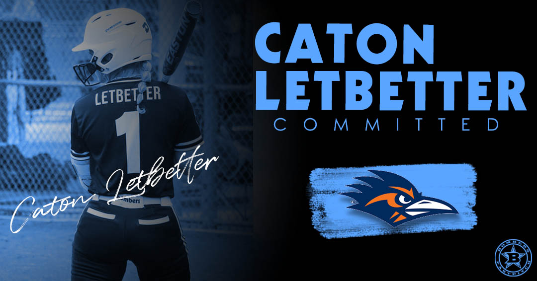 Congtats to Texas Bombers CTX 18u Gold Hybrid player Caton Letbetter and her family. Caton has committed to play softball for the University of Texas San Antonio! #bombernation #collegecommit