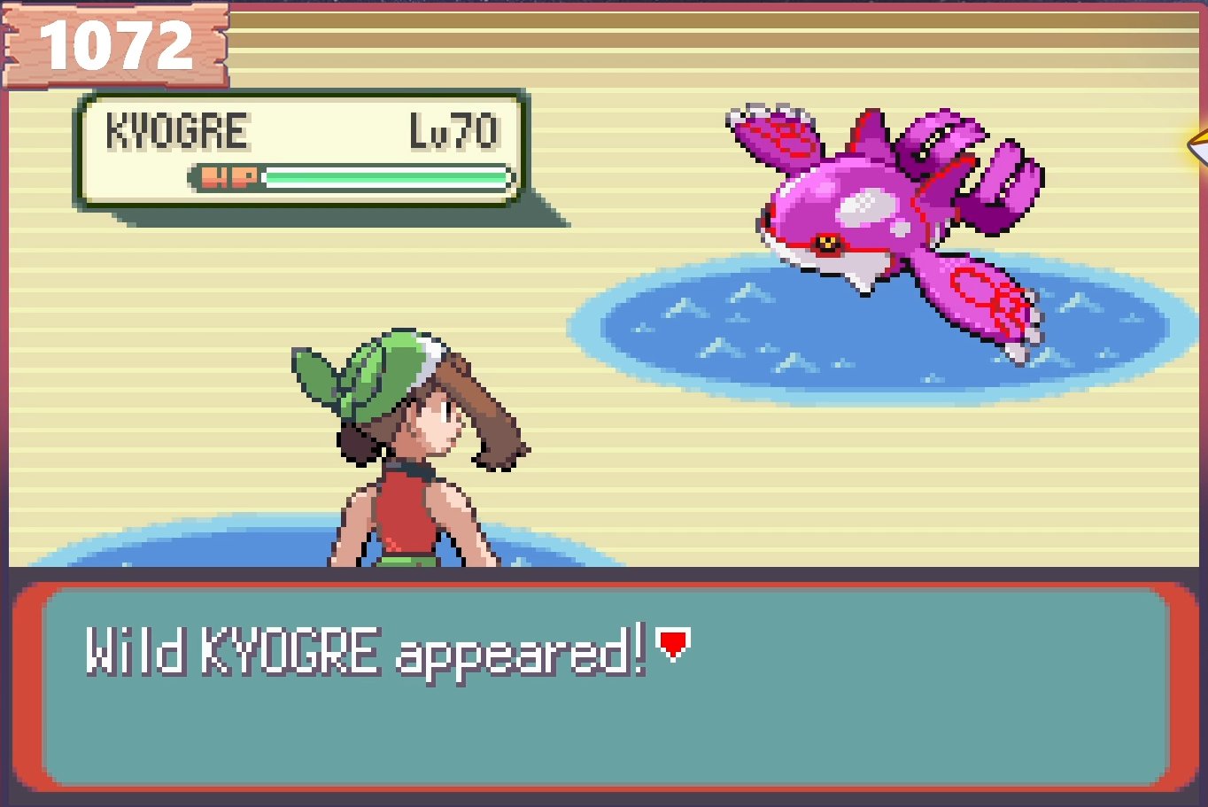 BeatingBros on X: Shiny Emerald Kyogre after 1072 RA's. Gen 3 Kyogre looks  so good. Now have 2/3 of the trio in Emerald. Lets see if Rayquaza is just  as fast, Video