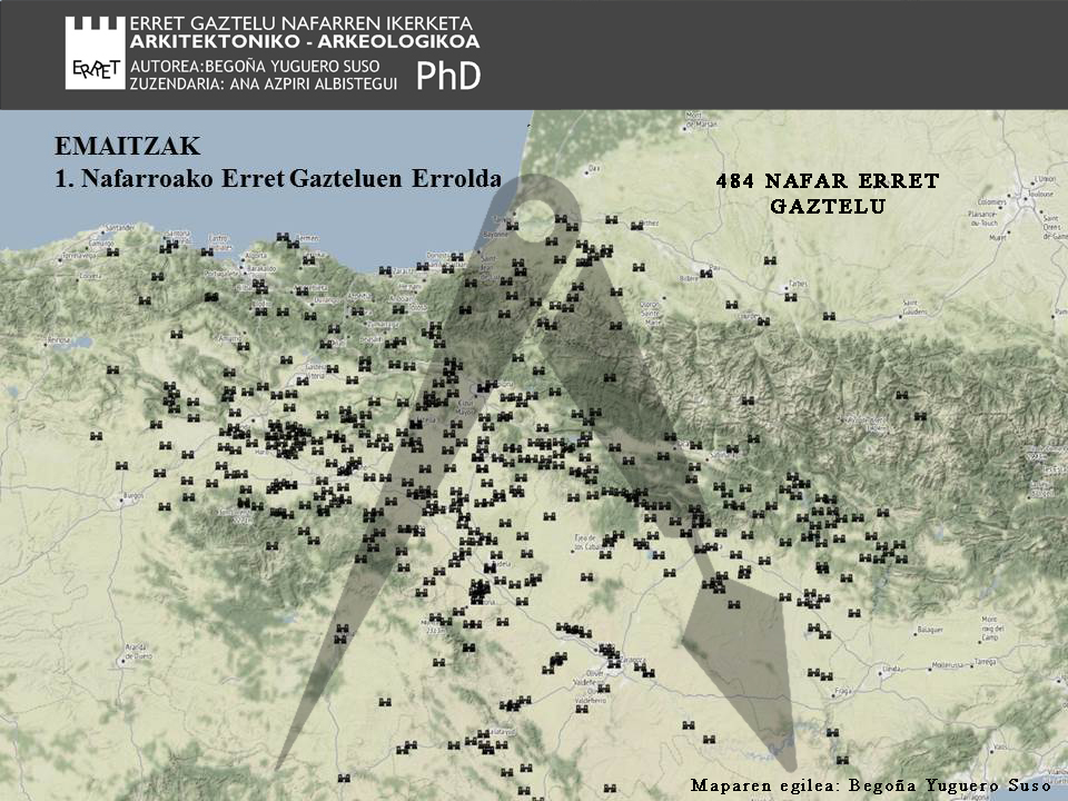 BegonnaYuguero's tweet photo. 3.Nafar Erret gazteluen errolda, GIS mapa eta datu basea gauzatu dut. Guztira 484 NAFAR ERRET GAZTELU ERREGISTRATZEA LORTU DUT. Egindako ekarpenak: lehen aldiz, lan bakar batean identifikatuak dauden gaztelu guztiak bildu, eta gazteluen tipologia orokorrenak definitu #txiotesia5 https://t.co/WDChC4TsXw