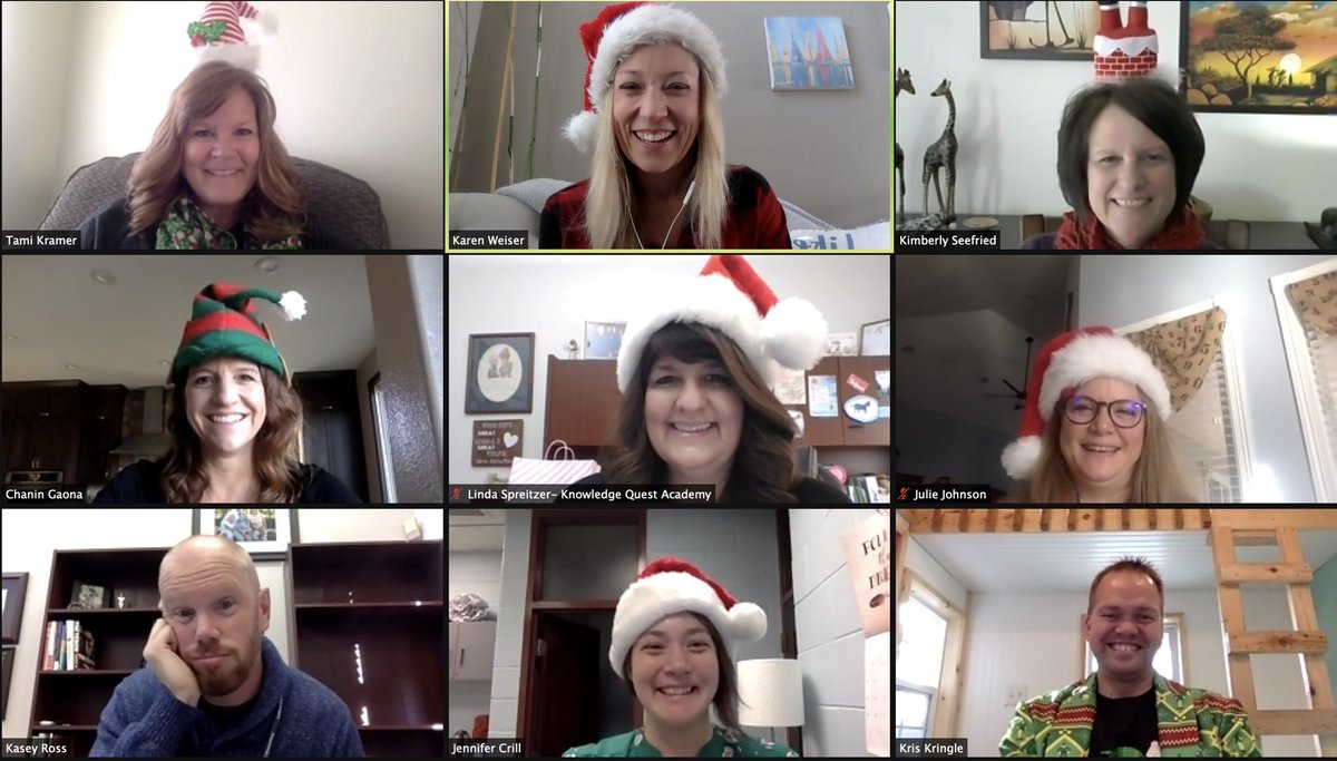 What happens when you Grinch educators who say that getting into the holiday spirit brings them joy? 

This!! 

Thanks for being a good sport Mr. Ross. 

I think we may start having Spirit Day for all our elementary admin meetings!
<a href="/STEMsnippets/">Kimberly Seefried</a> <a href="/crillville/">Dr. Crill</a>