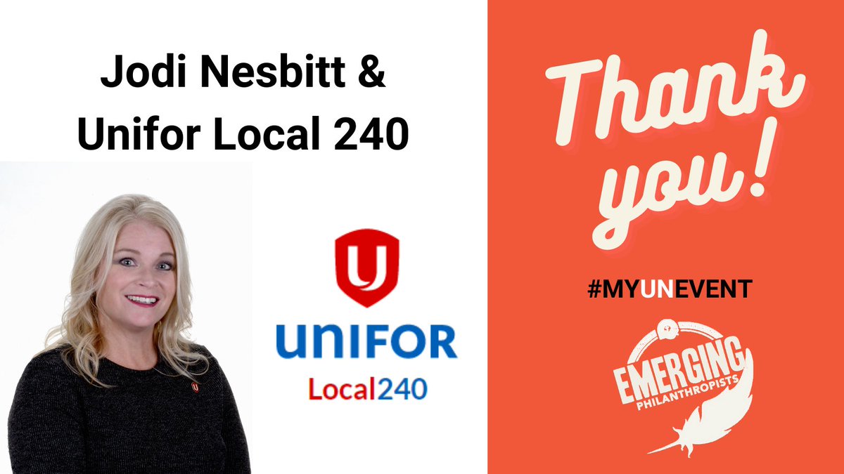 Thank you <a href="/Lynn123Jodi/">Jodi Nesbitt</a> &amp; <a href="/UniforLocal240/">Unifor Local 240</a> for your generous gift to support @UnitedWayWE On Track to Success program! With your help, we will launch OTTS in Downtown #YQG to help even more students succeed! #MYUNEVENT