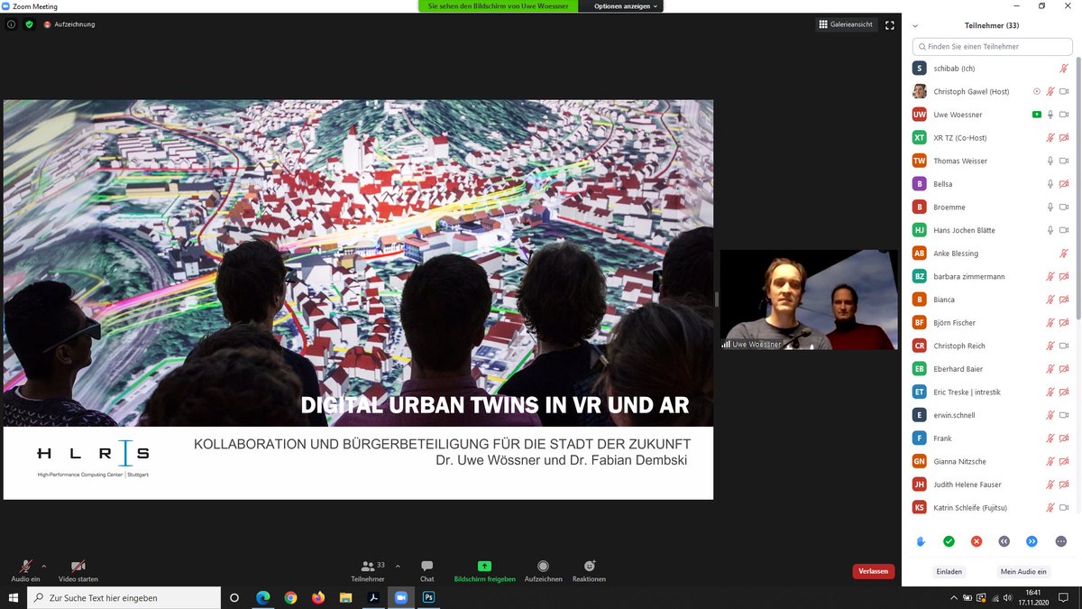 imsimity's tweet photo. gerade ging unser #Meetup #SmartCity zu Ende - es war so ein inspirierender Austausch! 
@MartinZ15966415 @bazi1107 @HLRS_HPC @Fujitsu_Global 
#CYBERCINITY statt #ZoomFatigue mit unserem #greenshoesteam und dem #VDC  💚💚💚 https://t.co/x3m1UkXiF5