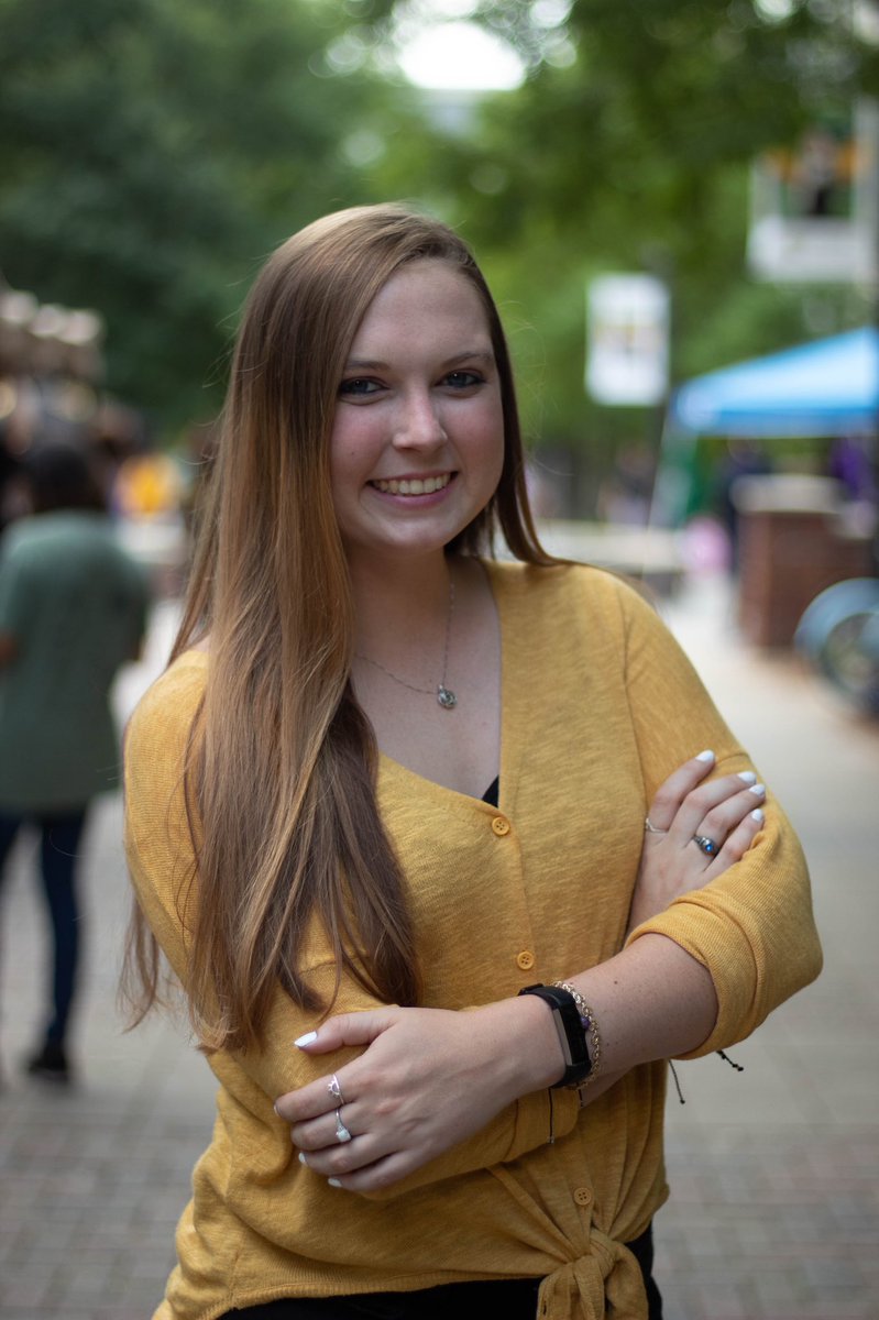 KennesawAdmit's tweet photo. Campus tours are back! Each Tuesday, we will introduce you to a member of our tour team. This week meet Kara! She is a Senior Software Engineering and Computer Science Major and Tour Captain on the Marietta campus. Link in bio to sign up for a tour today! #tourguidetuesday https://t.co/9AysD8oTga