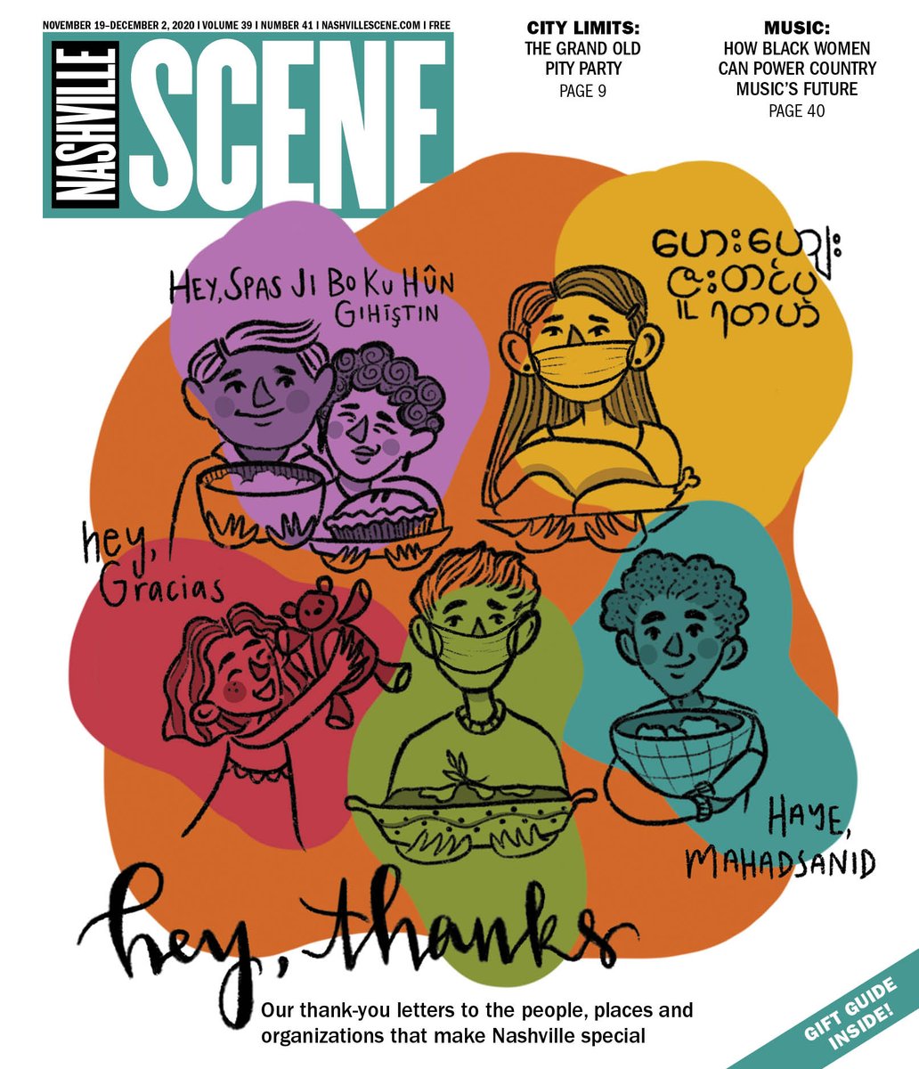 Hey, Thanks: Our thank-you letters to the people, places and organizations that make Nashville special — from poll workers and community food resources to Dolly Parton, Derrick Henry and more. nashvillescene.com/21144515