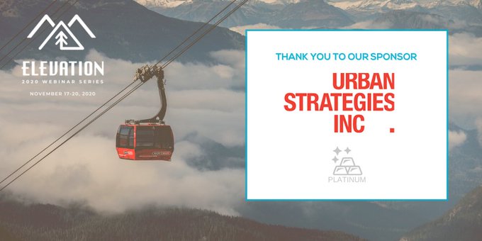 CIP_ICU's tweet photo. Special thanks to #Elevation2020 Platinum Sponsor @UrbStrat for generously sponsoring important sessions like Advancing Reconciliation Through Major Community Developments (Nov 18) & New Tools to Add Equity into Local Govt Decision Making (Nov 20).
https://t.co/nMWv86M5v9 https://t.co/Mwe369IGMO