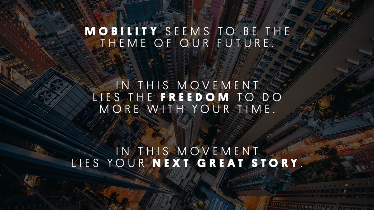 Mobility seems to be the theme of our future. In this movement lies the freedom to do more with your time – go more places, more often. 

Make the most of it, document it in real time, then learn from it. In this movement lies your next great story. 

#hevestudios #storytelling