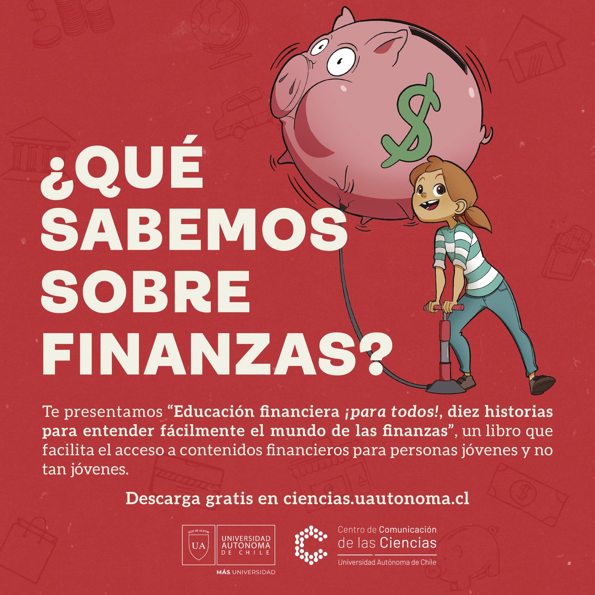 Educación financiera ¡para todos! busca —a través de relatos ilustrados— explicar de forma sencilla y amena temas como el origen del dinero, los diferentes instrumentos financieros, hasta algunos conceptos importantes sobre inversión y ahorro previsional. 
doi.org/10.32457/ISBN9…