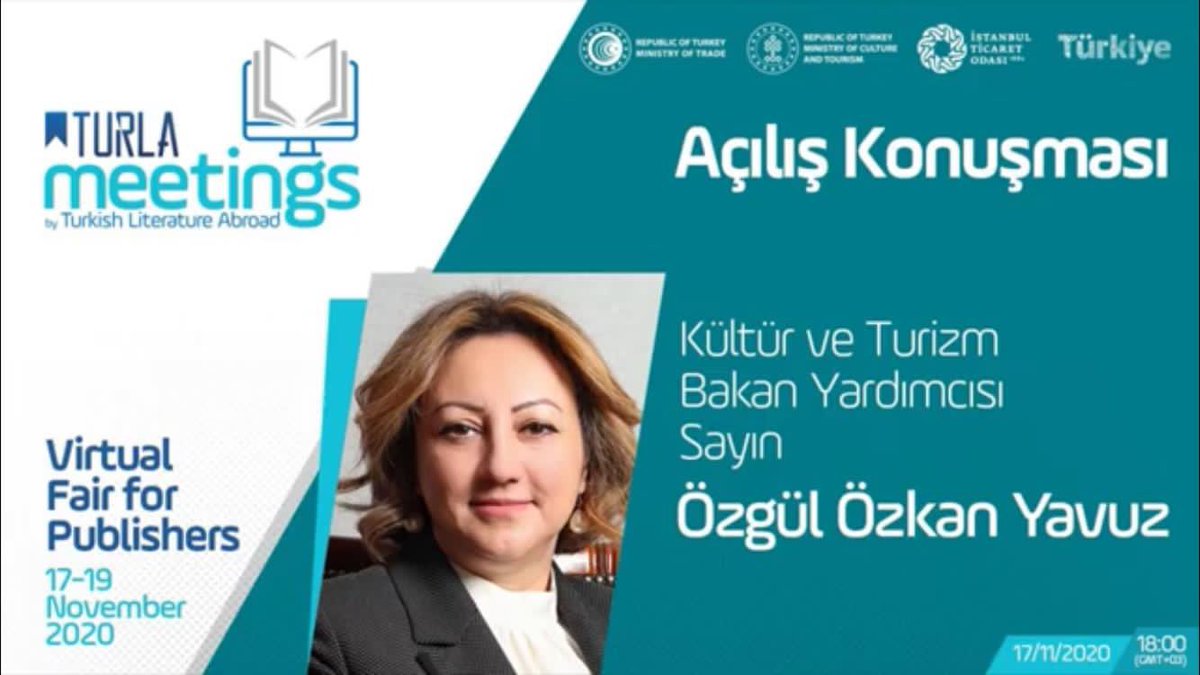 OzgulOzkanYAVUZ's tweet photo. Bakanlığımızın destekleriyle Basın Yayın Birliği tarafından bu yıl sanal ortamda düzenlenen "Turkish Literature Abroad" #turla Meetings Fuarı’nın açılışına katıldım. 📚

36 ülkeden 133 yayıncının kıymetli işbirliklerine imza atacağı önemli bir etkinlik. Tebrikler @basyaybir 👏 https://t.co/t4Vo9YBSMh
