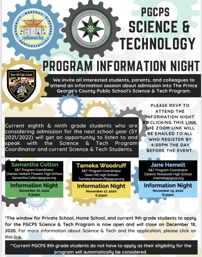 OHHS_ST's tweet photo. Hello S&amp;T Community! We invite you to come out to the S&amp;T Virtual Information Night today at 6:30! https://t.co/TtV0jJiqis