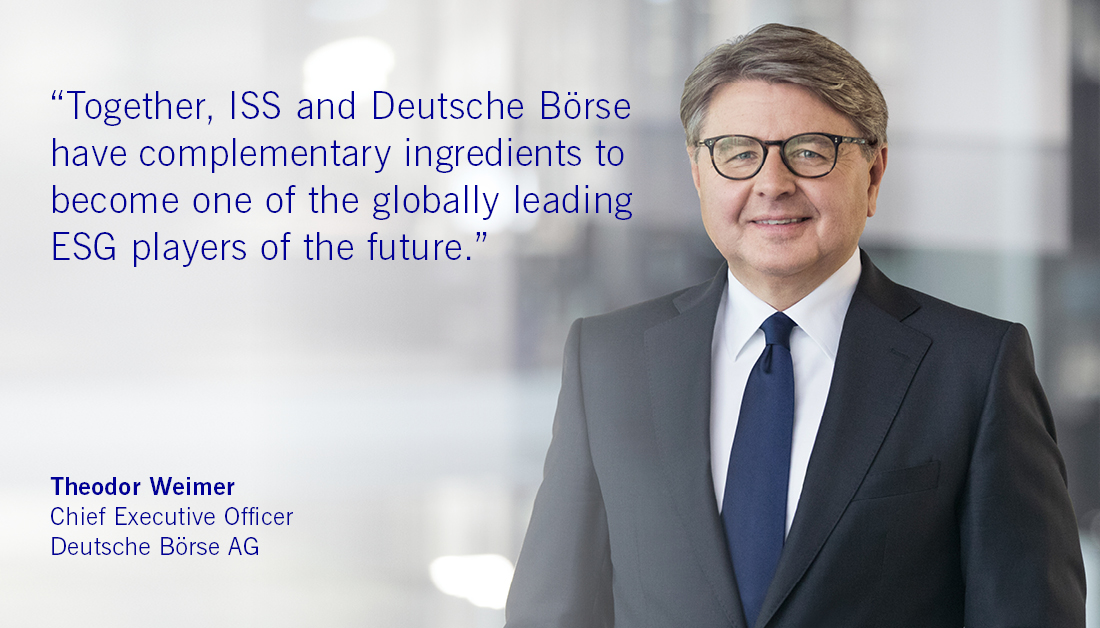 DeutscheBoerse's tweet photo. We are excited to announce that we will acquire a majority share in Institutional Shareholder Services (@issgovernance), a leading #governance, #ESG data and #analytics provider. Find out more: https://t.co/8GqCaTUUxE https://t.co/gv1pup1xxH