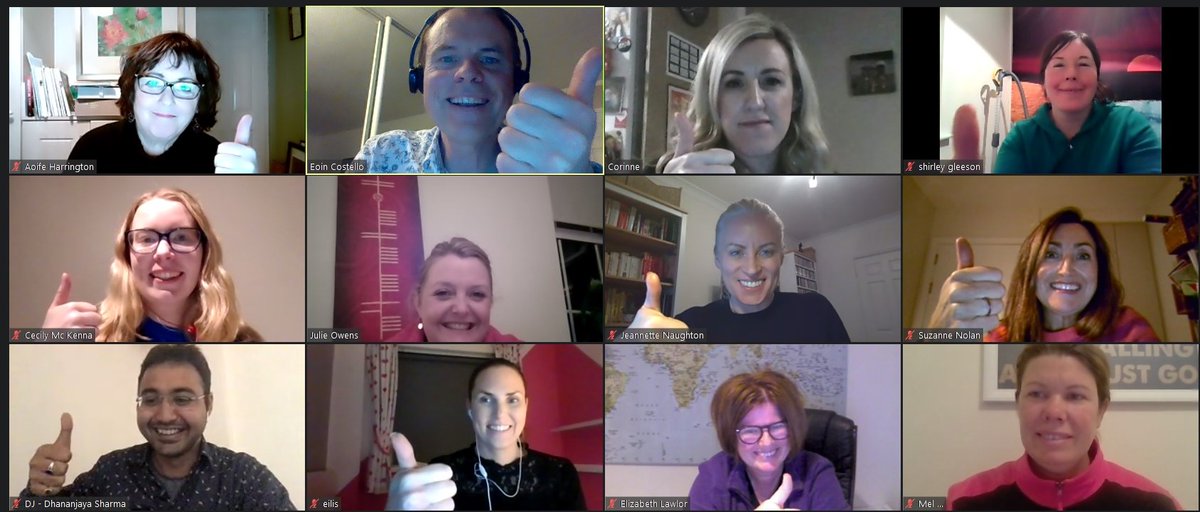EoinKCostello's tweet photo. It’s workshop 3 of our @leo_dlr #DigitalMarketing programme this evening via Zoom and I'm working with our enthusiastic group of #smallbusinesses on using @Twitter  for #business https://t.co/RKCh1DB1ph
