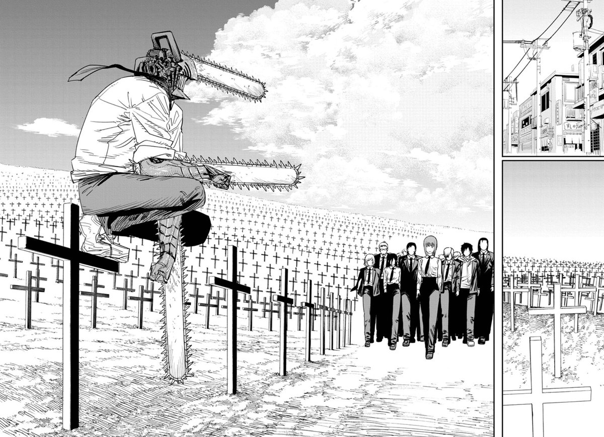 LJ_Hollywood's tweet image. So many iconic panels and spreads in #ChainsawMan this week.
Setting up a legendary finale!

#ChainsawMan #chapter93