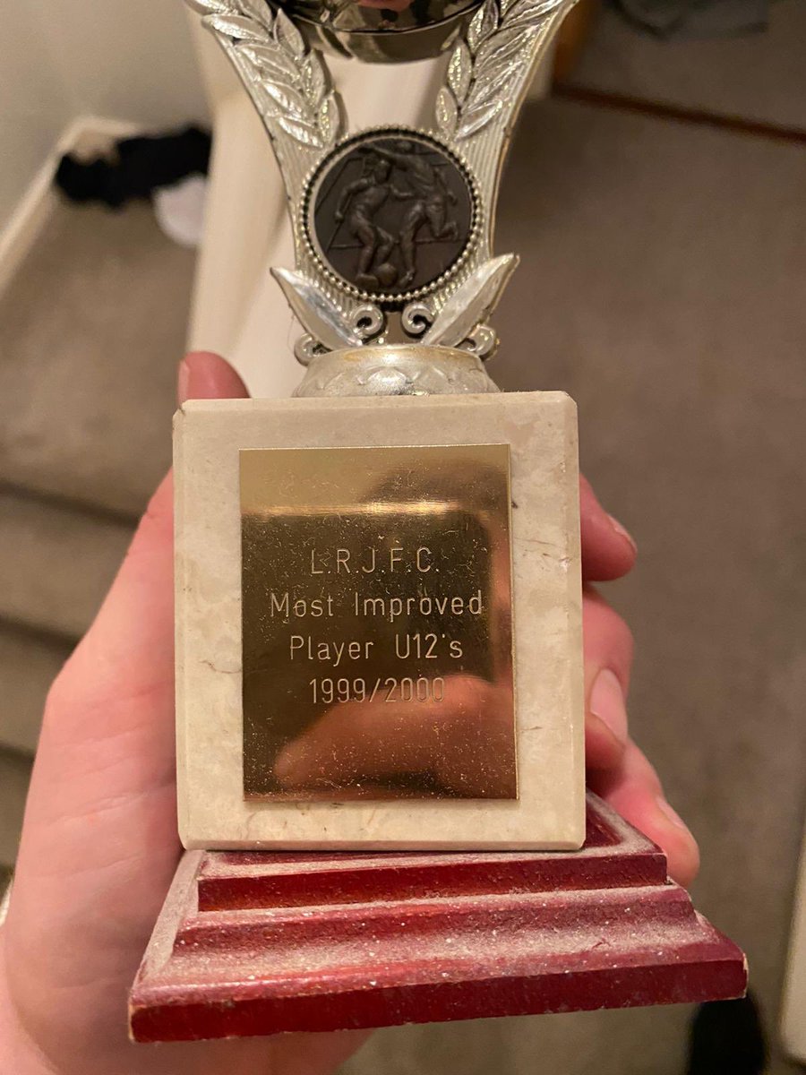 Welchy (@welchy) on Twitter photo 20 years ago won most improved player for <a href="/AfcRoad/">AFC London Road</a> , and that is why I’m now a manager. If you won this as kid, you was a spanner. 20 years ago won most improved player for <a href="/AfcRoad/">AFC London Road</a> , and that is why I’m now a manager. If you won this as kid, you was a spanner.