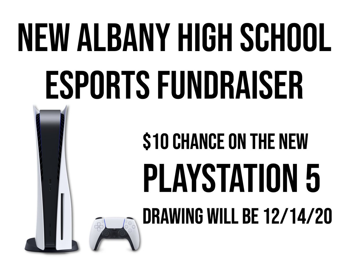NAHS_eSports's tweet photo. See Mr. Russell or a member of the eSports team to buy a chance on the new PS5. https://t.co/tQFEfZTJcL