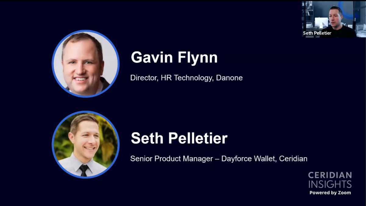 Ceridian's tweet photo. How and when you pay your employees can be a game changer. Gavin Flynn of @DanoneNA joins @Ceridian's @sapelletier to discuss how #DayforceWallet supports employee financial wellness and creates quantifiable value for the business. #CeridianINSIGHTS https://t.co/ciCZNz6VXk