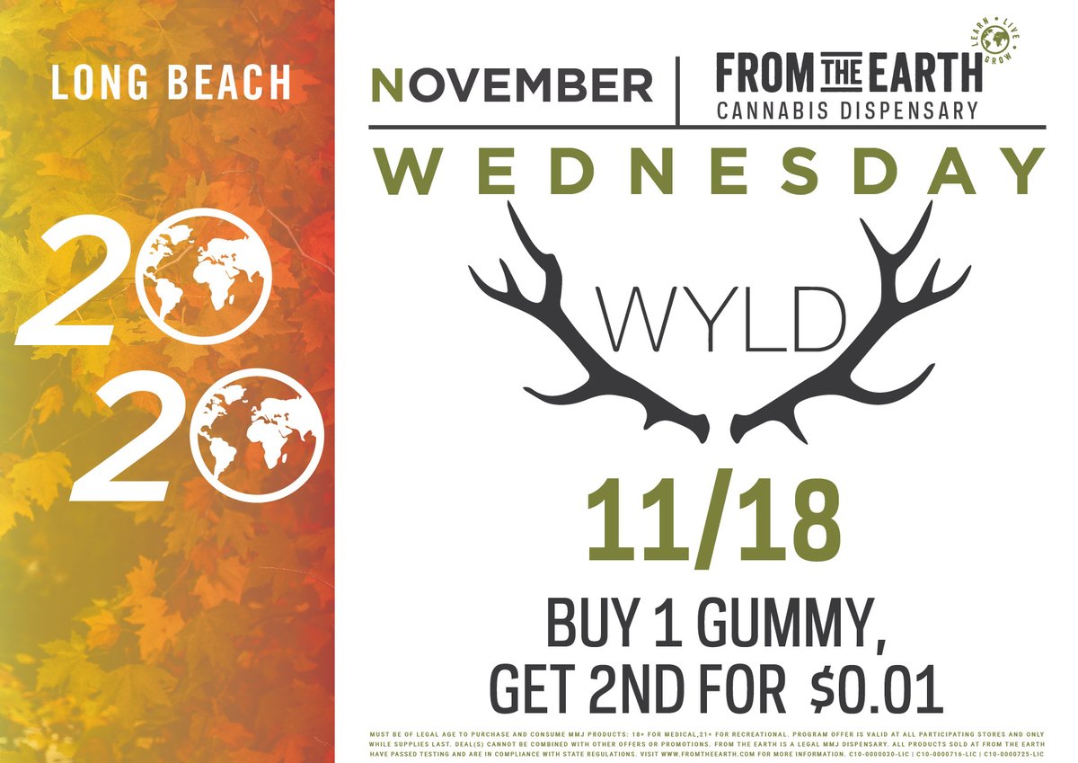 Long Beach going to get WYLD today! #FromTheEarth #FTELongBeach #LBC #420Community #WednesdayMotivation