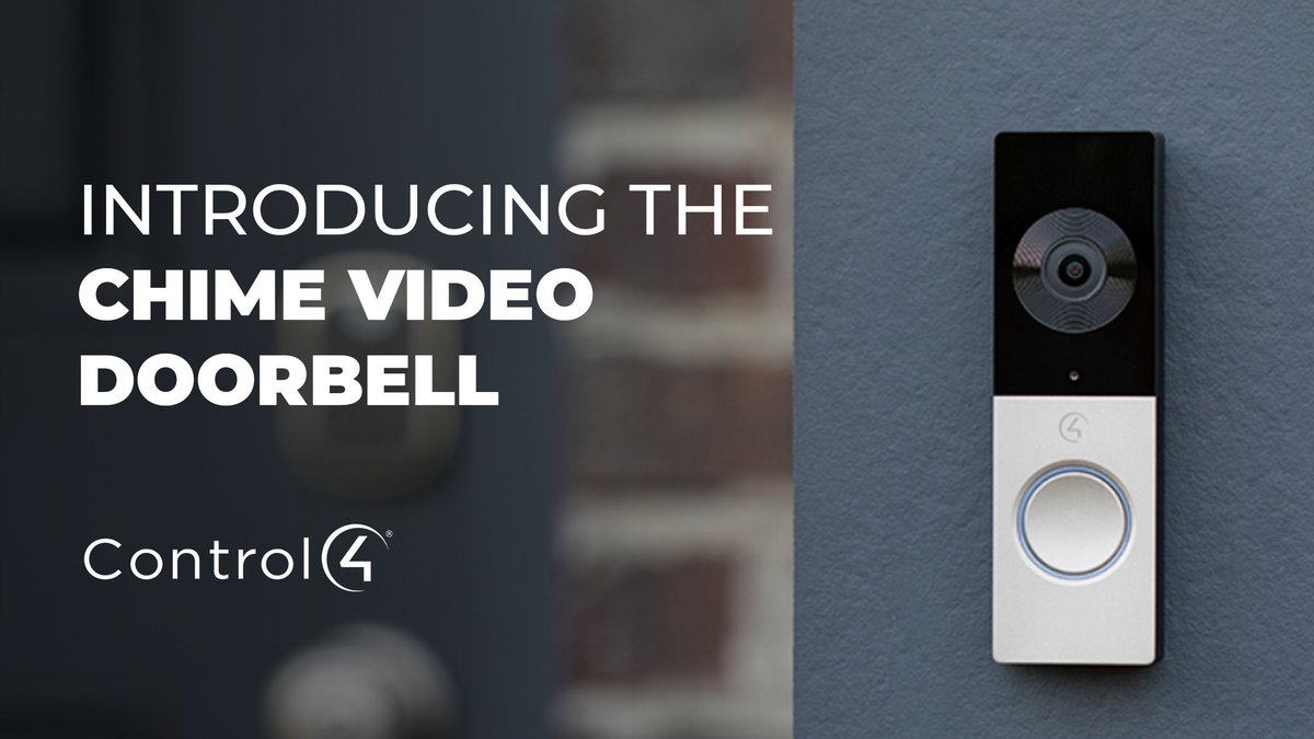 nasconsms's tweet image. The new Chime has: a 5MP camera, crisp two-way audio, 180° field of view, night vision, and 5 configurable motion zones. But the best part? Chime has full #Control4 integration for an immersive #SmartHome experience.

Learn about Chime: bit.ly/30XlFPx
#SnapProLive