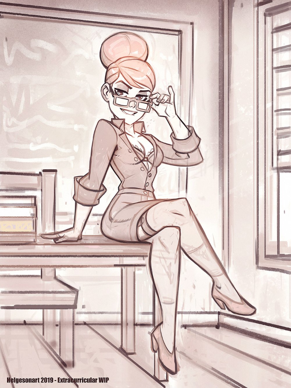 Pin up учительница