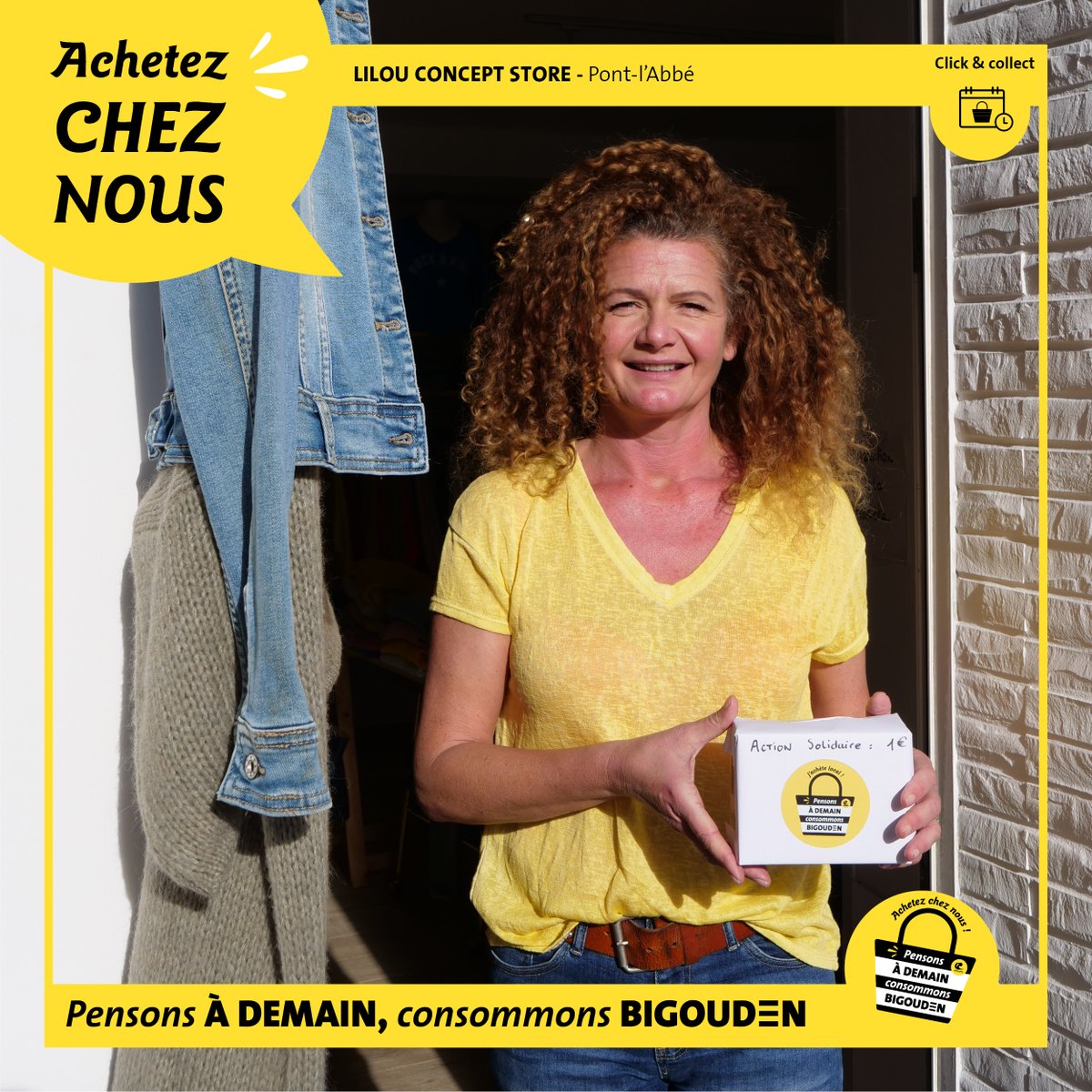 PaysBigoudenSud's tweet photo. [ Pensons à demain, consommons bigouden ] L'accueil de Laetitia de Lilou Concept Store à Pont-l'Abbé est aussi chaleureux que sa chevelure de feu !
Elle propose vêtements branchés, bijoux, accessoires !
#commece #jachetelocal #bigouden #commercelocal #paysbigouden #bigoudenjoy https://t.co/THQ7gSsM9v