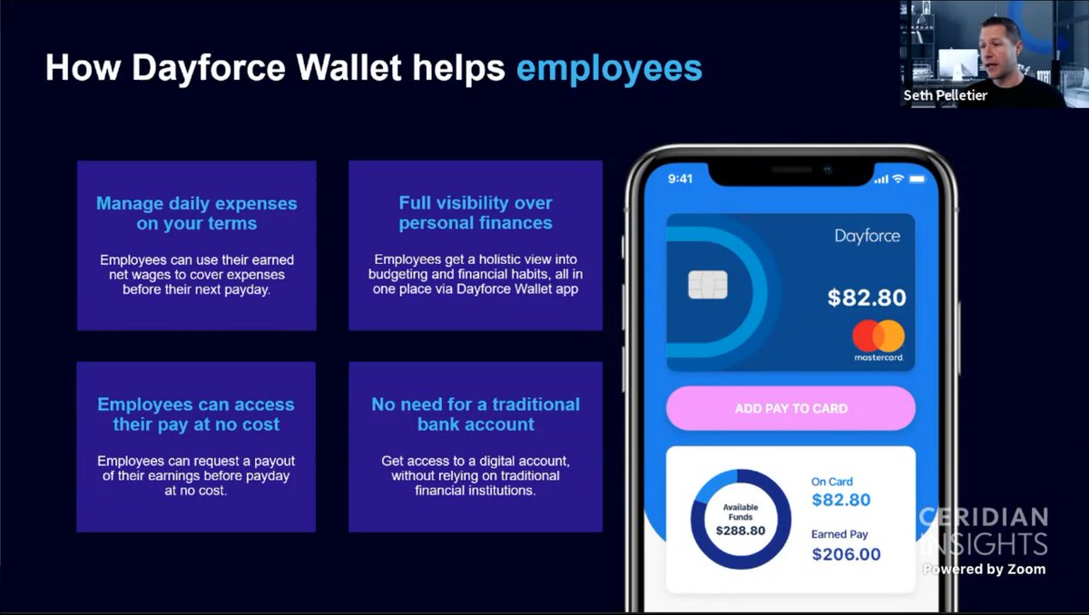 Ceridian's tweet photo. How did you get buy-in for #DayforceWallet?
"First, it was to educate. The technology exists – and the way we always did things isn’t the way we have to do things. Second, it offers the flexibility we want to extend to our employees." - Gavin Flynn @DanoneNA #CeridianINSIGHTS https://t.co/oLwdg0UGzT
