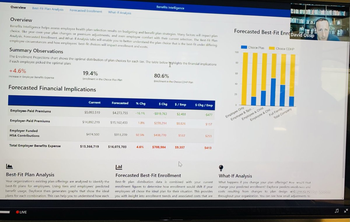 AdamLMasters's tweet image. ⁦@dossip⁩ demonstrating how we deliver quantifiable value through ⁦@Dayforce⁩ Benefits Intelligence. #CeridianINSIGHTS #intelligenceatwork #makesworklifework