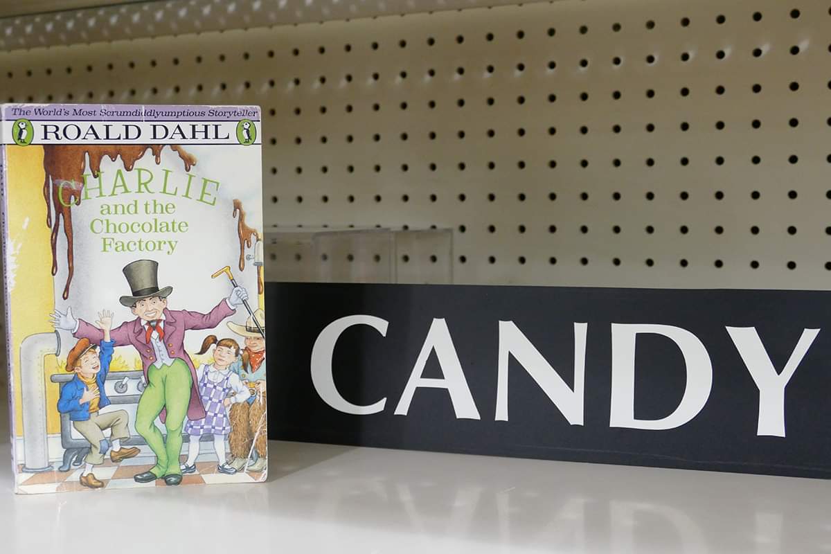 Here’s the candy section.Charlie would be proud.