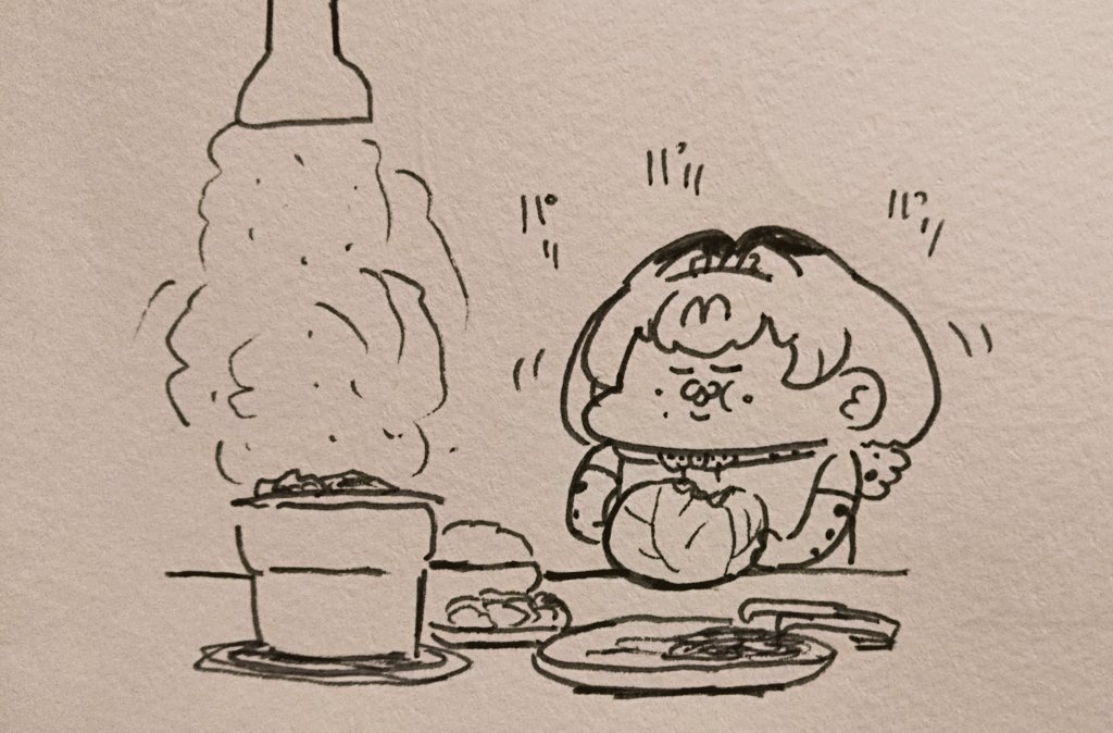 肉の前にキャベツ1玉食べておくちーばるちゃん 