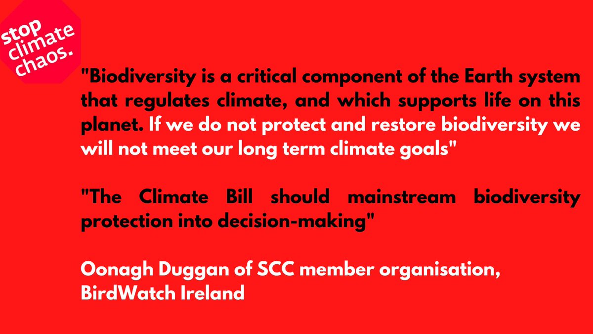 9/9The Bill should be amended to ensure that actions to address  #climatebreakdown and  #biodiversity loss are fully complementary. It must ensure that climate mitigation measures do not impact biodiversity such as wild birds, mammals, habitats and ecosystems.