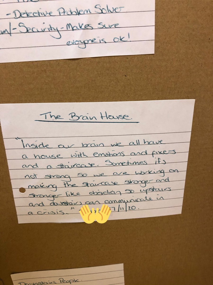 SPark2607's tweet photo. Another young person working so hard this week completing his brain house! @IWBSFalkirk #WatchUsGrow https://t.co/GTAZjugoE2