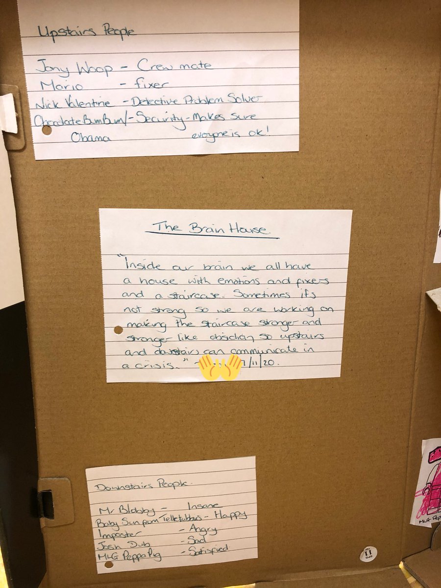 SPark2607's tweet photo. Another young person working so hard this week completing his brain house! @IWBSFalkirk #WatchUsGrow https://t.co/GTAZjugoE2