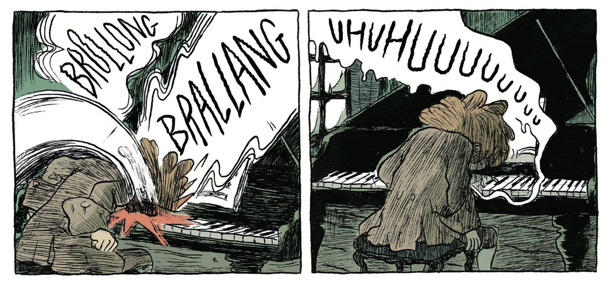 4 strips (successifs) de "Ludwig et Beethoven", par Mikaël Ross, à paraître en février @EditionsDargaud - traduction Jean-Baptiste Coursaud 