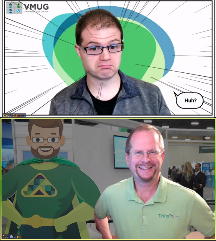 paulbraren's tweet photo. Taking a day off from work to hang out with the #vCommunity, join me for #homelab and VMUG Advantage Q&A on @MyVMUG Live 12pm eastern today!
Thank you VMUG President @steveathanas for the energy and positive vibes!
#ADVTinkerTryTakeover https://t.co/3iUuBWK9Lv