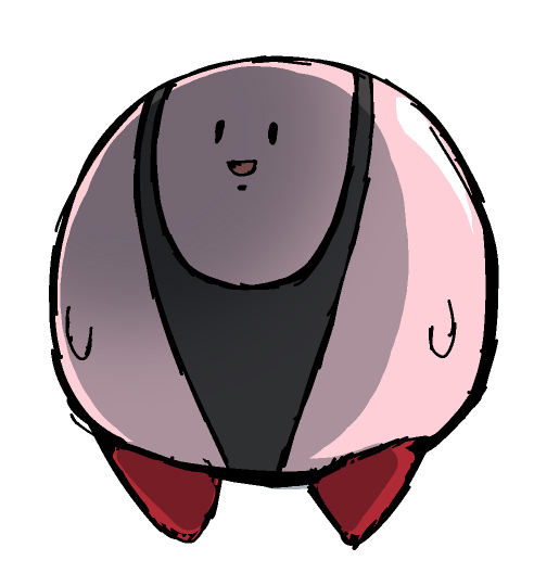 もっちりお肉のピンクがはみ出てるハイレグです 