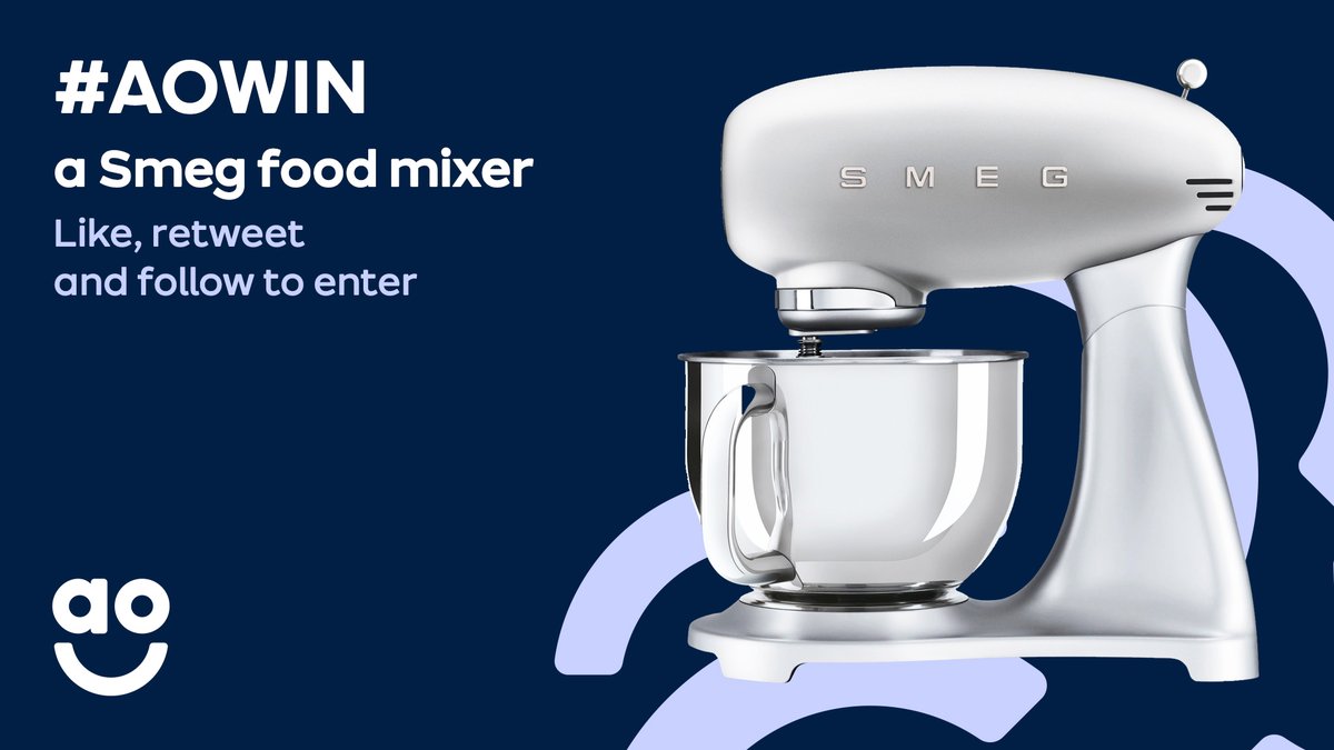 It’s the #GBBO semi-final and this week’s theme is patisserie. Make some treats at home by entering our competition to win a Smeg food mixer. All you have to do is like, RT &amp; follow for a chance to win🍀

Shop AO &gt; bit.ly/36Irxyv

T&amp;Cs &gt; bit.ly/36IgOnE