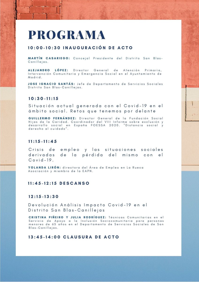 muna_kt's tweet photo. Hoy nos hemos dado lugar en #JornadasRetosCovid @JMD_SanBlas @laruecaas 
Podeis acceder a la grabacion en https://t.co/kIOJvXbpGa Gracias compañeras, a seguir construyendo comunidades resilientes! https://t.co/58IeMliN21
