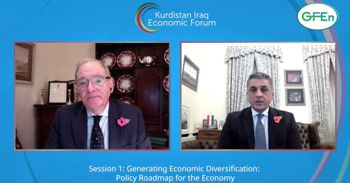 CWCIraq's tweet photo. @karwanTahir at the #KurdistanForum:

"Economy and politics are inseparable from security and stability which are vital for the businesses. We offer both as well as sustainable reforms to encourage foreign investors."

You can still join the discussion: https://t.co/M4VwvLBgOt https://t.co/HAkSAH2HI8