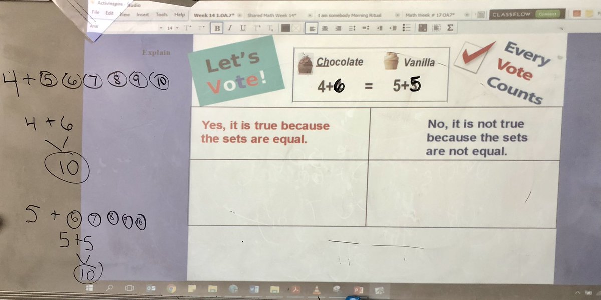 mhoover92's tweet photo. First graders compared sets, justified their reasoning with pictures, numbers and words and then officially casted their ballots #mathematicians #futurevoters @MarshvilleES_NC @AngelaFoster71 @UCPSNC https://t.co/PiAooDRo38