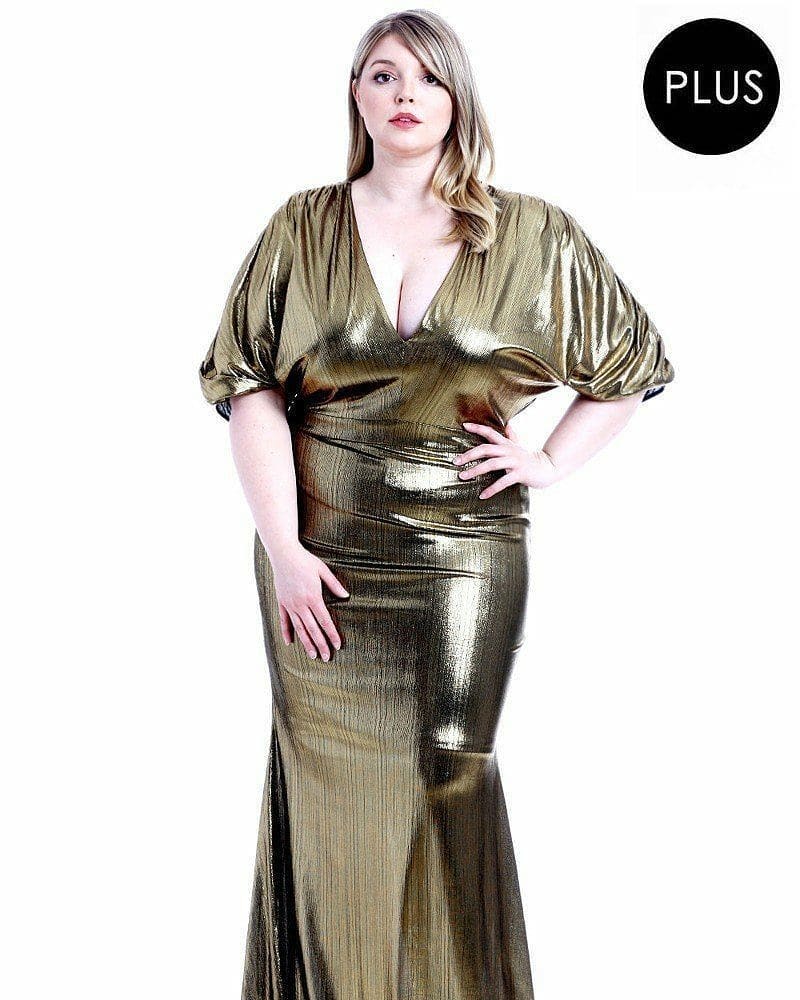 LabelCurv's tweet image. @styleyourcurves1 It's the holidays!!!! What will you be wearing this season???
@nakitende_esther 
Plus Size Metallic Ribbed Deep V-neckline Dress