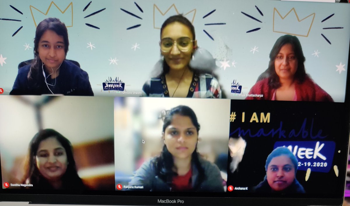 pooja_bhaumik's tweet photo. Celebrating the #IamRemarkableWeek2020 in @bounceshare today, thanks to our workshop facilitator &amp; friend @dhruvashastri12. 

Any day is a good day when you learn about peers and their remarkable achievements and the fact that you have such inspiring people in your company! 🙌👭 https://t.co/L0zv5Jj8LY