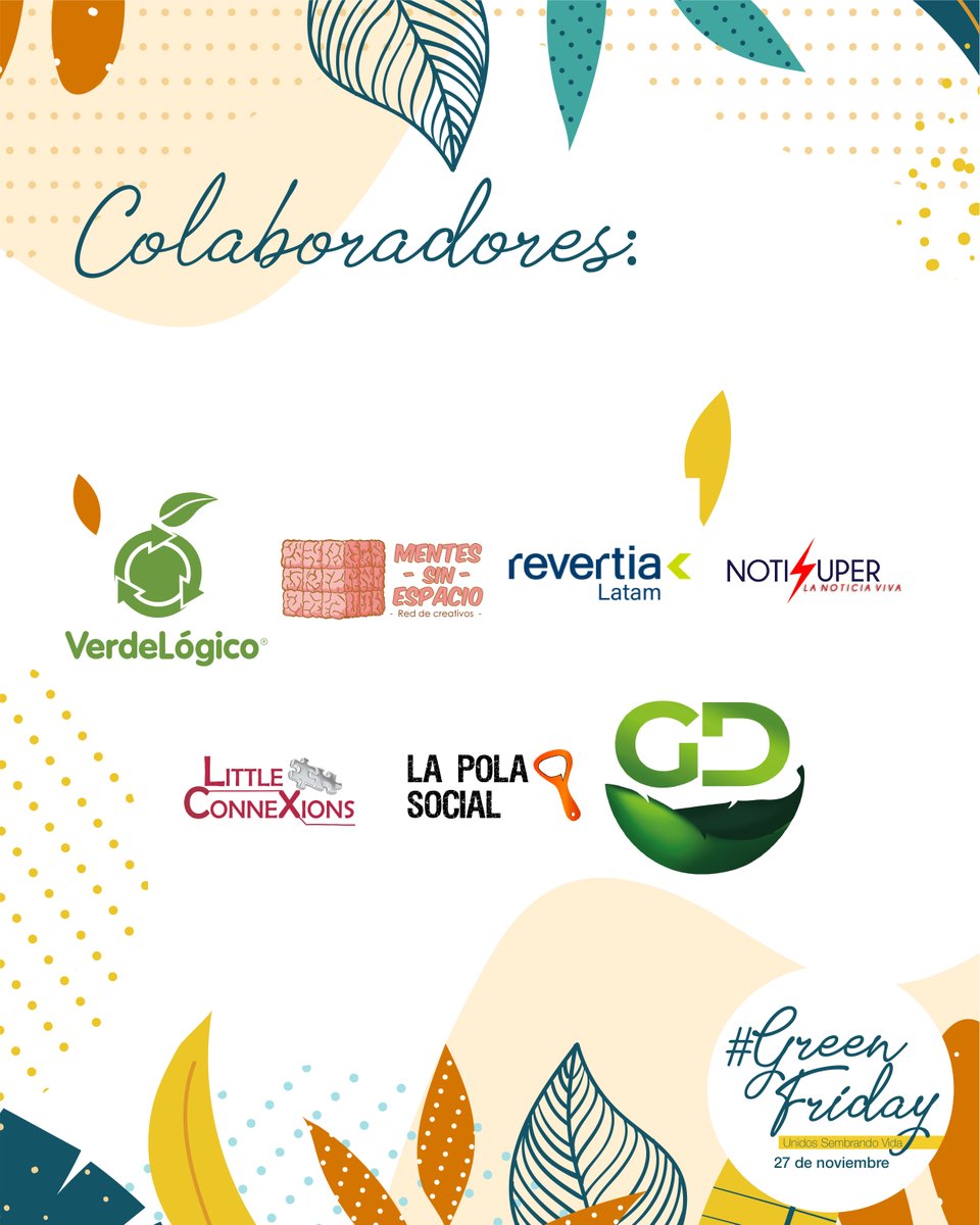 MonarkaCo's tweet photo. #GREENFRIDAY #COLOMBIA ¡Tu decisión de compra hace el cambio! Nos sumamos a esta campaña junto a otras maravillosas #MarcasSostenibles de #Colombia.
💚 Colaboradores: @verdelogico @mentesinespacio #revertialatam @noti_super @LittleConnexion @LaPolaSocial #greendepots https://t.co/fTMiUp5R62