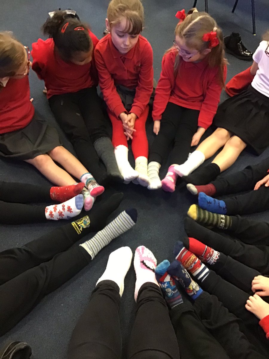 SKnight_CHL's tweet photo. Wearing our odd socks to remember Anti- Bullying Week! #TeamGwyrdd #TeamCHL https://t.co/z1yx2PdVI3