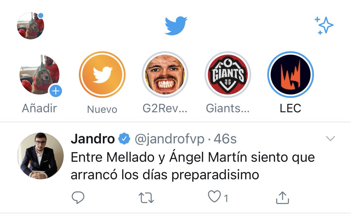 IbaiLlanos's tweet photo. Acaban de poner historias en twitter qué cojones es esto https://t.co/O1q3dzbxEH