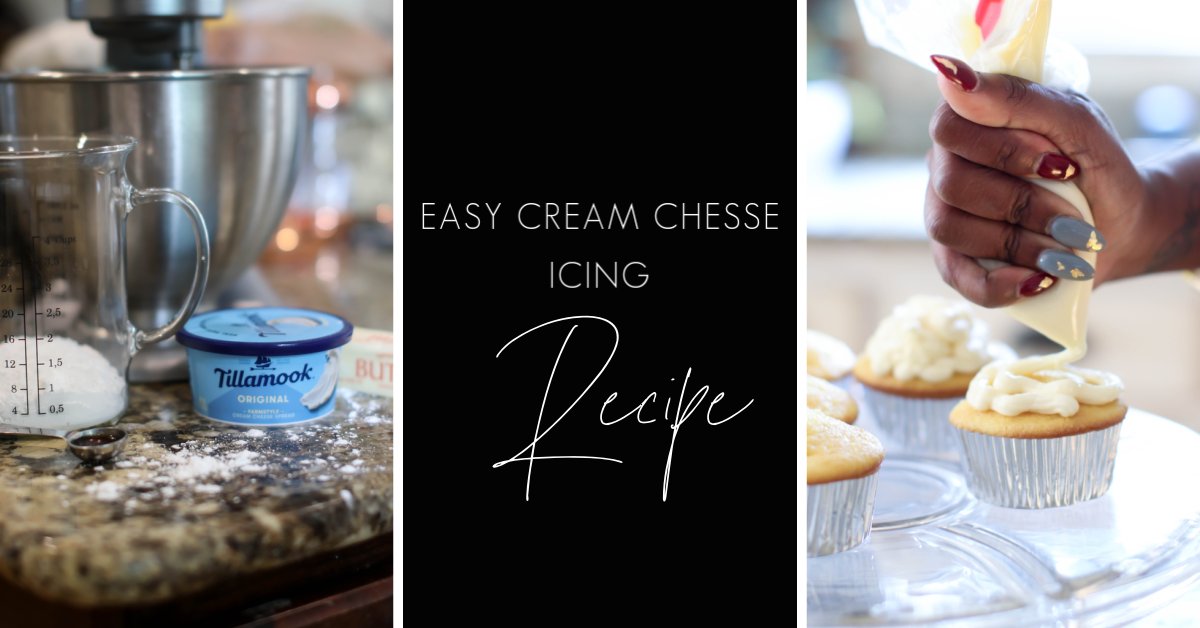 This three-ingredient cream cheese icing with Tillamook cream cheese spread that will elevate your box mix cupcakes to bakery status! unlikelymartha.com/easy-cream-che…  <a href="/TillamookDairy/">Tillamook</a> #SchmearOn #Ad