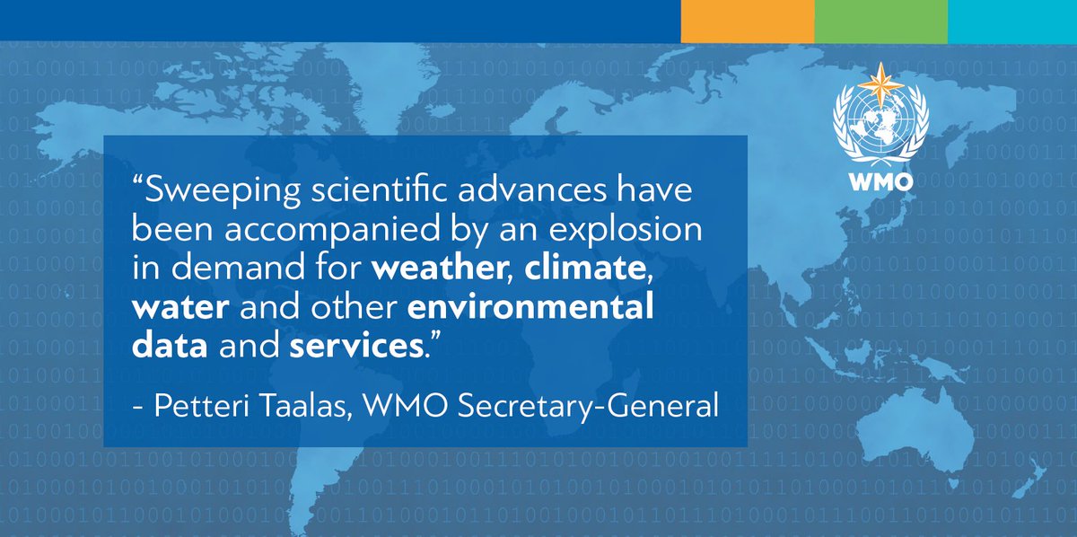 WMO's tweet photo. It's Day 2 of #WMOData conference
Virtual poster session: 
The Changing Landscape of Weather, Climate and Water Business Models and Data Policy Issues
​Filling the Gaps in Global Data Coverage
Data Exchange for Earth System Monitoring and Prediction

https://t.co/xZDcMOOUb2 https://t.co/8pjmkDekQu