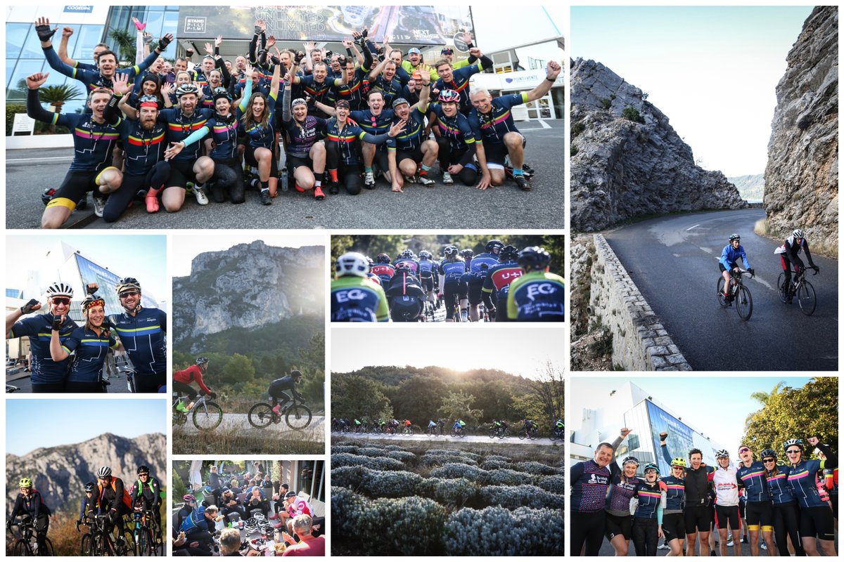 ClubPeloton's tweet photo. This time last year, the final day of @WembleyParkLDN #CycletoMAPIC saw the riders taking on the stunning Gorge du Verdon and quite a few more climbs before arriving into Cannes.
Three days, 520km and 6500m of climbing - and Β£56k raised for charities including @Coram π https://t.co/EibePEvxMW