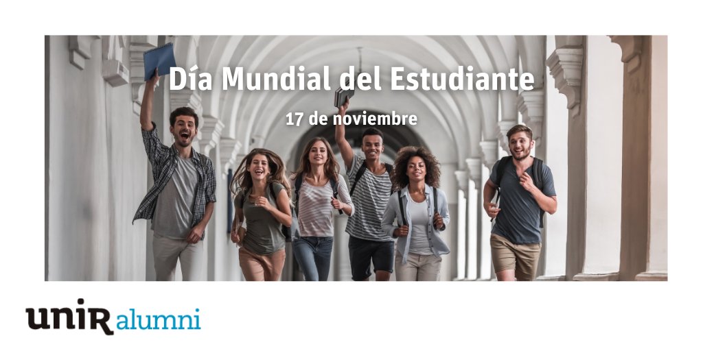 UNIRalumni's tweet photo. 👩‍💻🧑‍💻👨‍💻¡#Estudiantes, hoy es vuestro día!🤩

Feliz Día Mundial del #Estudiante🎓

¡Cada día estáis más cerca de ser #UNIRalumni!

https://t.co/GRkEaTwBZn

@UNIRuniversidad #UNIR #YoSoyUNIR #estudios https://t.co/73kcOIaLFC