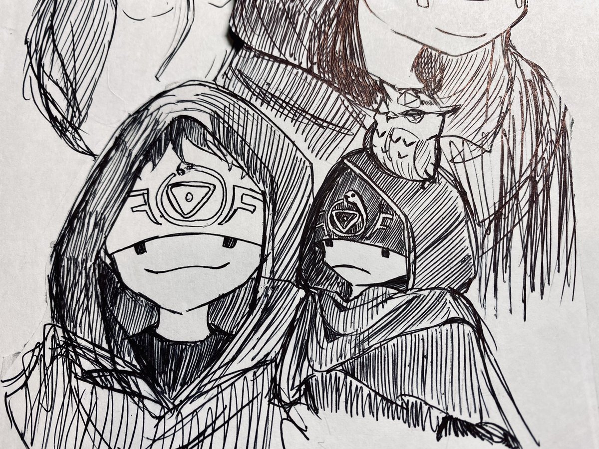 1st attempt @ drawing Eli orz"
Last of A/N/E/N (to simp Luca
I wanted to feel out his design first
He's like a combination of things I'm bad at drawing oh god...
Hoods and clothing folds..? Nooo
A chance to get practice I guess.....