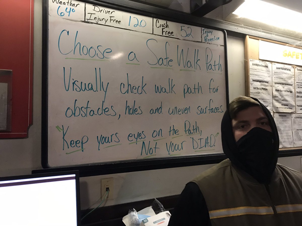 Choose a safe walk path.  “Keep your eyes on the path, not your DIAD!!” @drdavisups <a href="/chipcook4/">chip cook</a> <a href="/CP_UPSers/">Central Plains</a> <a href="/marc_peeler/">Lenexa NW CHSP</a> <a href="/ExperienceUPS/">Experience UPS</a>  <a href="/sdaniels3ups/">Steven Daniels</a>