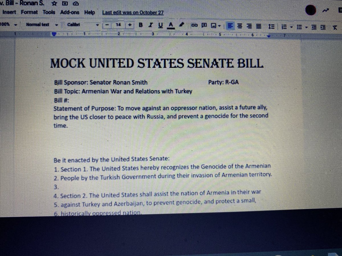 CesareAustin's tweet photo. Excellent mock senate debate today in Youth and Gov class! Lots of great deliberation on veterans issues and foreign policy. Looking forward to hearing further debate on really interesting bill topics created by gov students playing the role of senator. #takinginformedaction https://t.co/9UKtluHng5