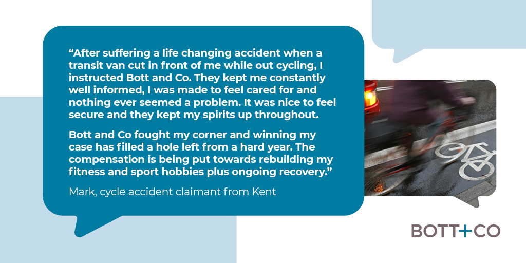 bottandco's tweet photo. We recovered £125,000 in compensation for a cyclist after his life was turned upside down as a result of a road traffic accident. Read more here: https://t.co/mqvr2X2nfa #PersonalInjury #CycleAccident #CycleCompensation https://t.co/KMC4nQh2gK